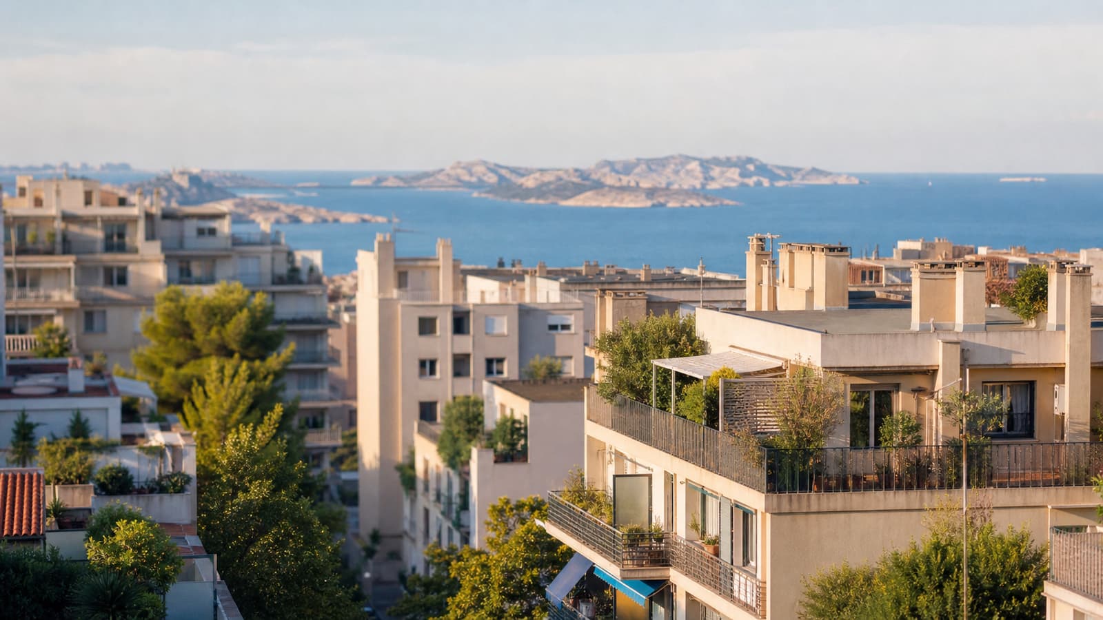 Vue de la ville de Marseille