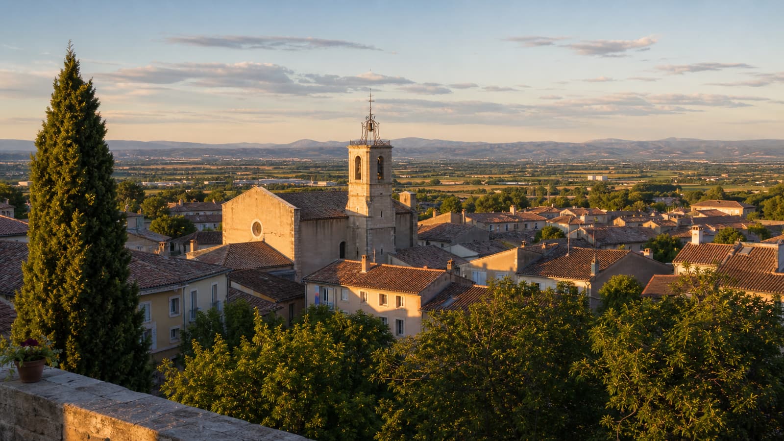 Vue de la ville de Pélissanne
