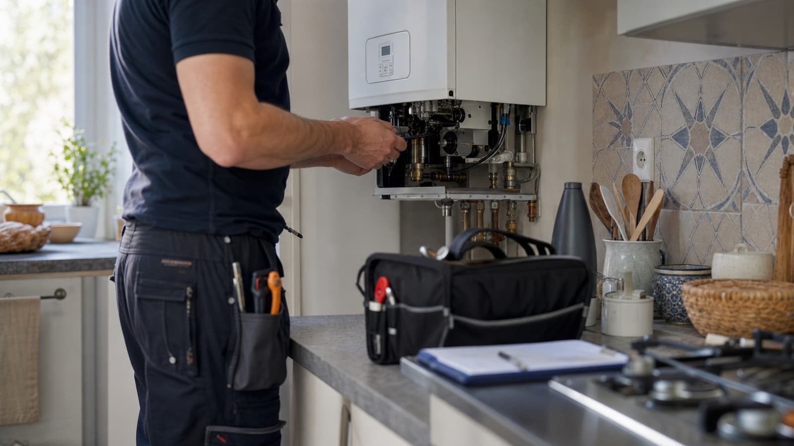 Illustration éco-prêt à taux zéro finançant une installation de pompe à chaleur